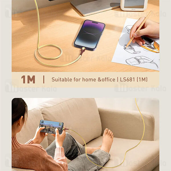 کابل لایتنینگ الدینیو LDNIO LS681 به طول 1 متر توان 30 وات